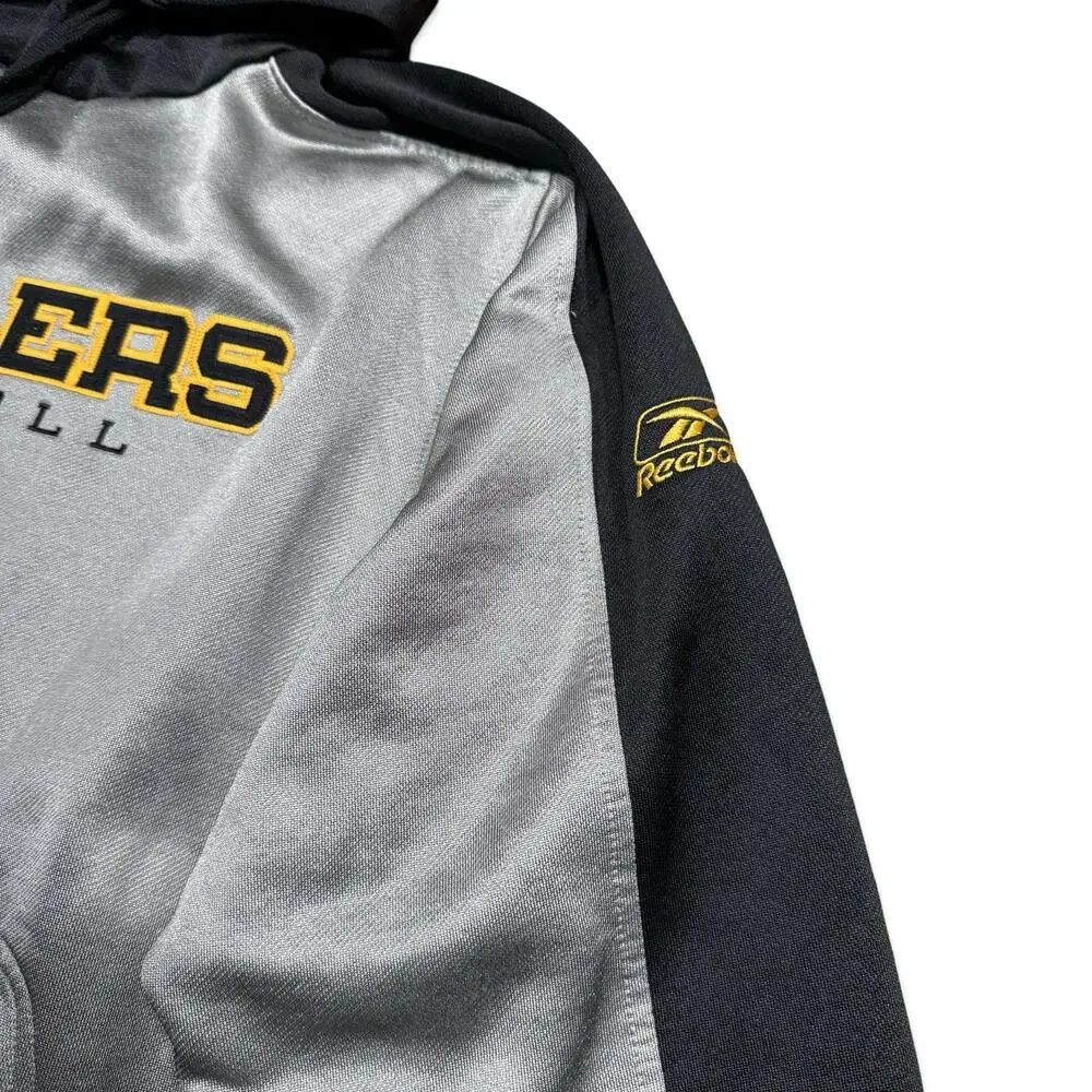 Y2K Reebok Pittsburgh Steelers NFL Logo Hoodie Sweatshirt - Picture 5 of 7